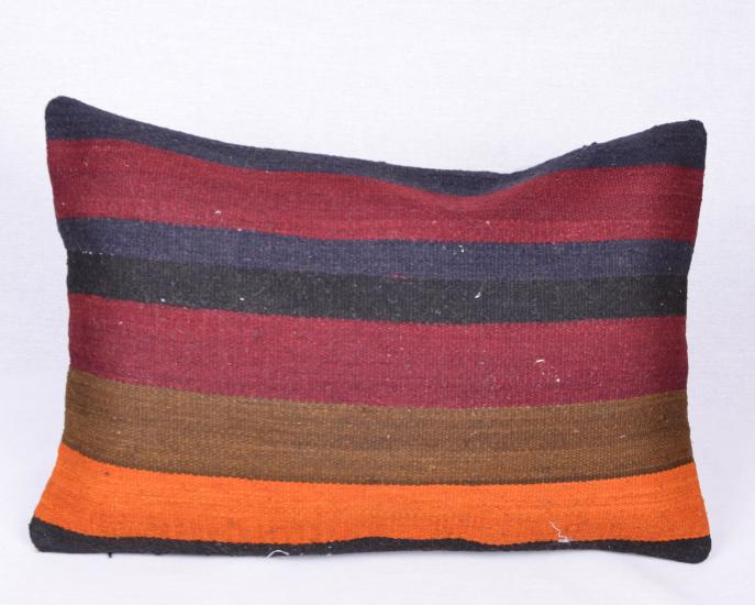 Bohem Anadolu Kilim Kırlen Kılıfı El Dokuması Yün Kırlent