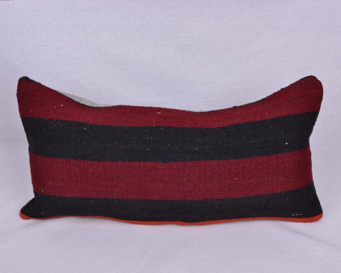 Vintage Anadolu Kilim Kırlen Halı Kılıfı El Dokuması Yün Kırlent