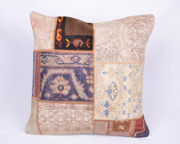 Etnik Anadolu Desenli  Halı Yastık Kılıfı Vintage