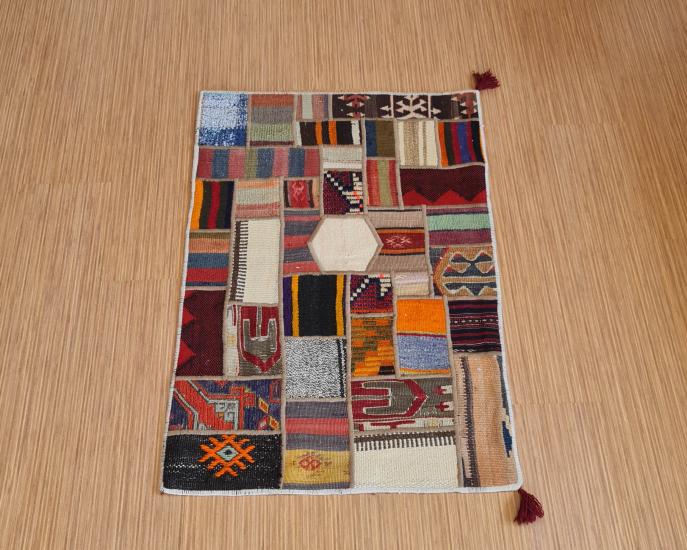 El dokuma Patchwork Halısı