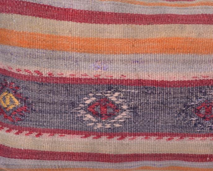 Vintage Anadolu Kilim Kırlen Kılıfı El Dokuması Yün Kırlent