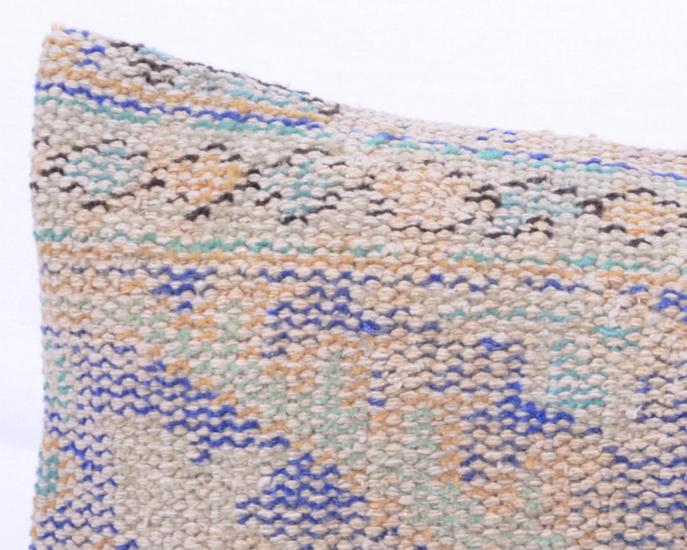 Vintage Anadolu Kilim Kırlen Halı Kılıfı El Dokuması Yün Kırlent