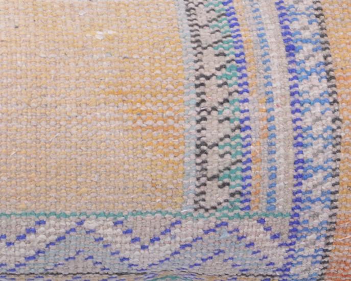 Vintage Anadolu Kilim Kırlen Halı Kılıfı El Dokuması Yün Kırlent