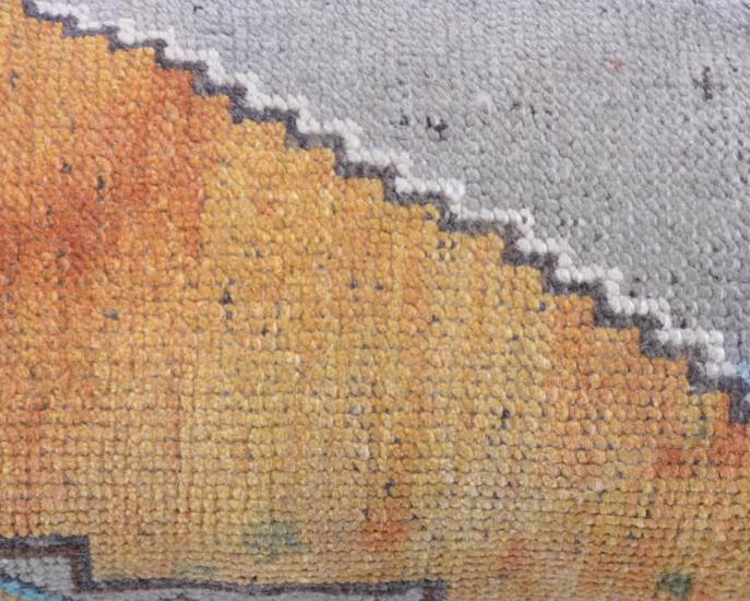 Vintage Anadolu Kilim Kırlen Halı Kılıfı El Dokuması Yün Kırlent
