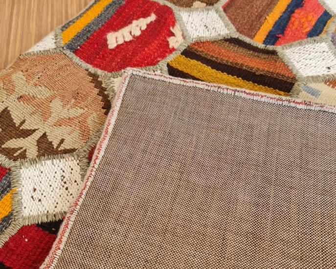 El dokuma Patchwork Halısı