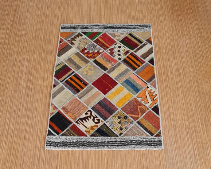 El dokuma Patchwork Halısı