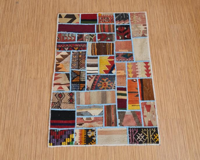 El dokuma Patchwork Halısı