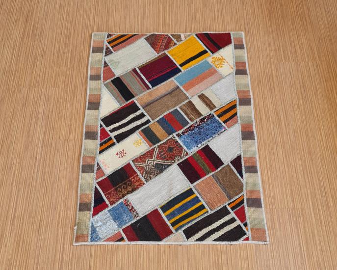 El dokuma Patchwork Halısı